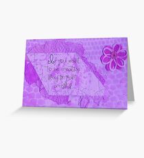 If You Want To Be Creative .... Greeting Card
