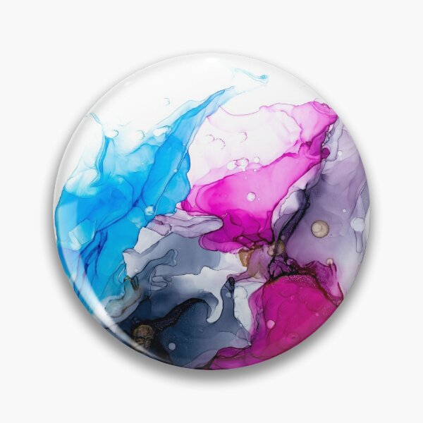 Item preview, original alcohol ink artwork, contemporary art, abstract, flower designed and sold by krisztinaart.