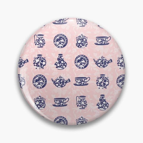 Item preview, Blue Porcelain on Pink Background designed and sold by kapotka.