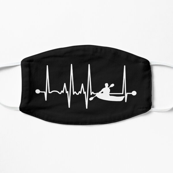 Kayaking Heartbeat Flat Mask