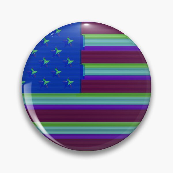 Item preview, Vaporwave USA Flag | Interlaced Lines Filter designed and sold by Dator.