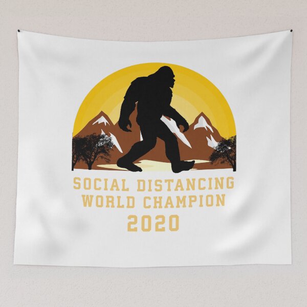 Item preview, Social Distancing World Champion 2020 Quarantine Funny Gift designed and sold by fourstripes.