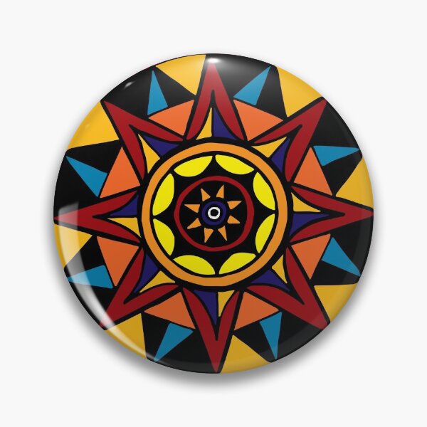 Item preview, Geometric Compass || Orange Palette || Shapes || Abstract designed and sold by Hilary Leslie.