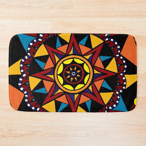 Item preview, Geometric Compass || Orange Palette || Shapes || Abstract designed and sold by Hilary Leslie.
