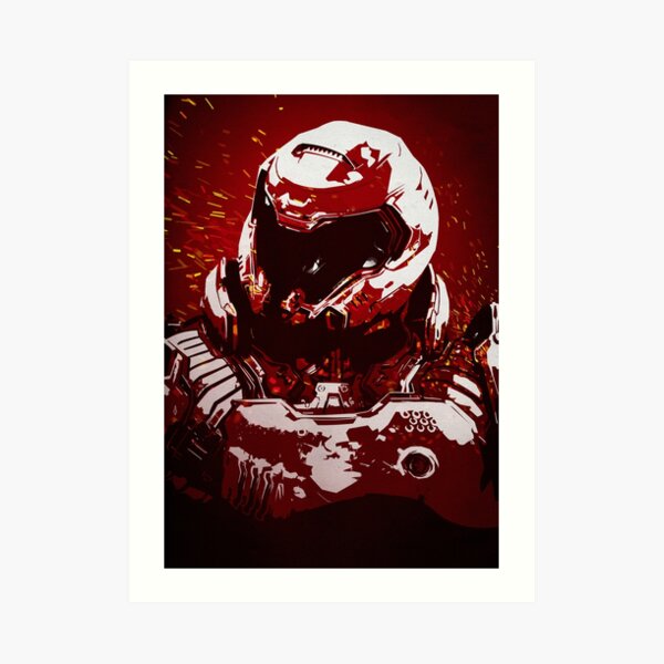 Doom Slayer Art Prints Redbubble