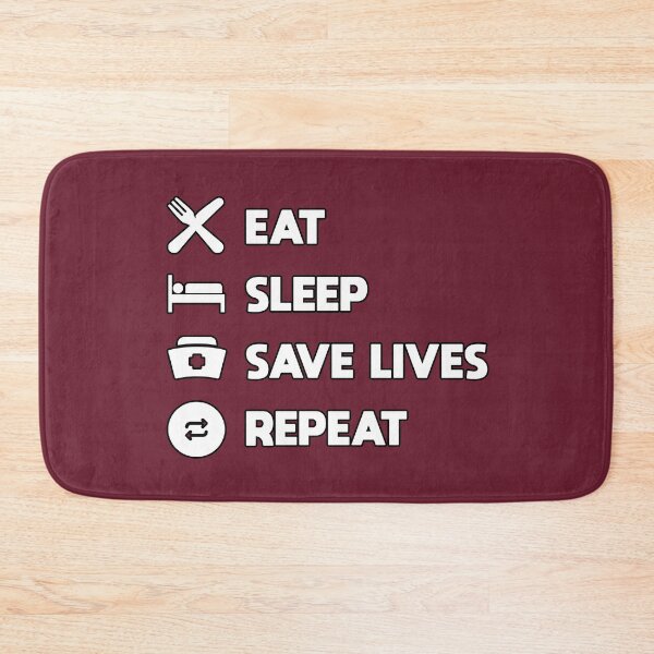 Item preview, Eat Sleep Save Lives Repeat - Nurses & Doctors Apparel designed and sold by LazyMillenial.
