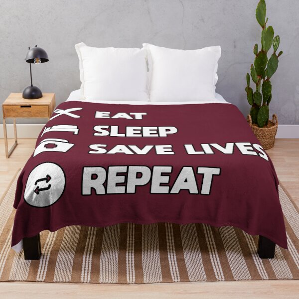 Item preview, Eat Sleep Save Lives Repeat - Nurses & Doctors Apparel designed and sold by LazyMillenial.
