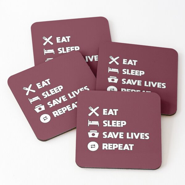 Item preview, Eat Sleep Save Lives Repeat - Nurses & Doctors Apparel designed and sold by LazyMillenial.