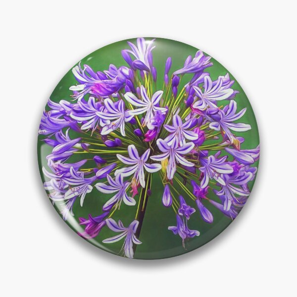 Item preview, Flowering Agapanthus on Lush Green Background designed and sold by Scotch Macaskill.