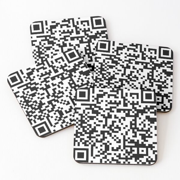 Qr Code Scan Digital Barcode App Dowload  Coasters (Set of 4)
