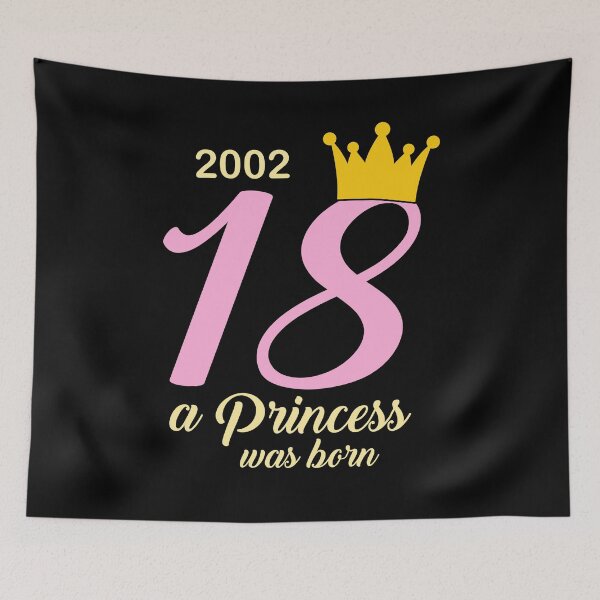 Item preview, A princess was born birthday 18 crown gift designed and sold by redshirtz.