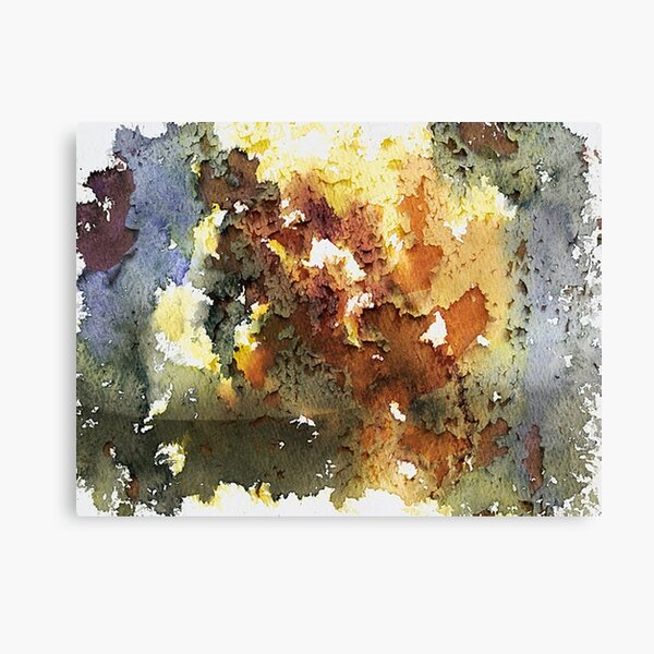 Aperçu de l'œuvre Rustica. Couleurs terreuses et design photographique texturé en métal rouillé créée et vendue par headpossum.