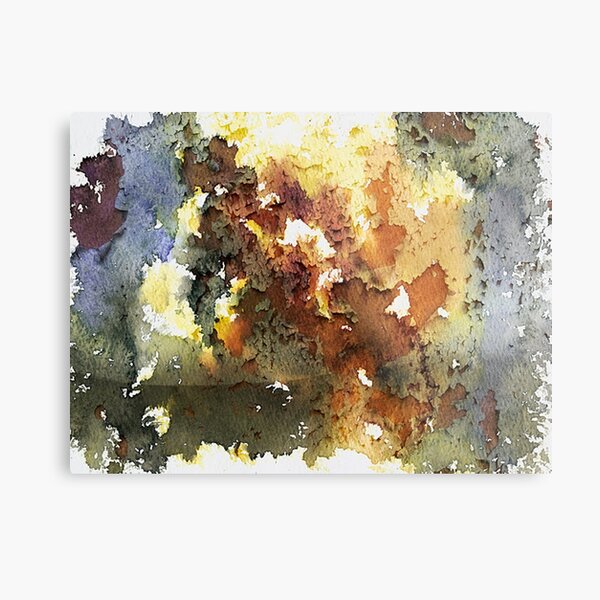 Aperçu de l'œuvre Rustica. Couleurs terreuses et design photographique texturé en métal rouillé créée et vendue par headpossum.