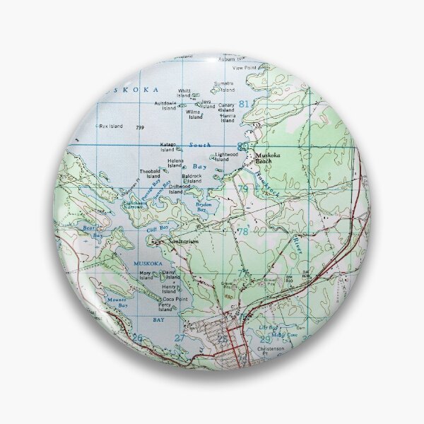 Item preview, Muskoka Map designed and sold by Speckle.