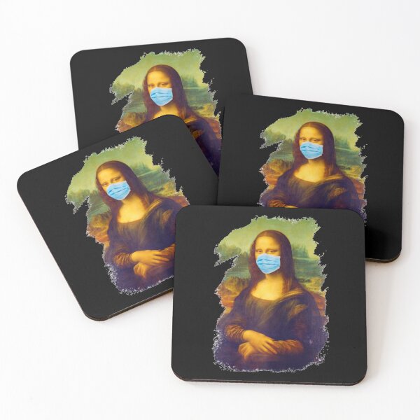 Item preview, Mona Lisa - Leonardo Da Vinci - face mask designed and sold by urban-design.