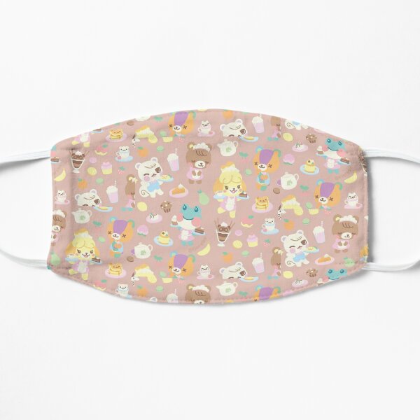 cute chibi animal crossing Flat Mask