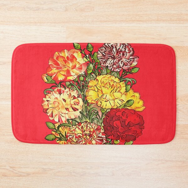 Item preview, Carnations Artistic Floral Bouquet Black Outline Art designed and sold by taiche.