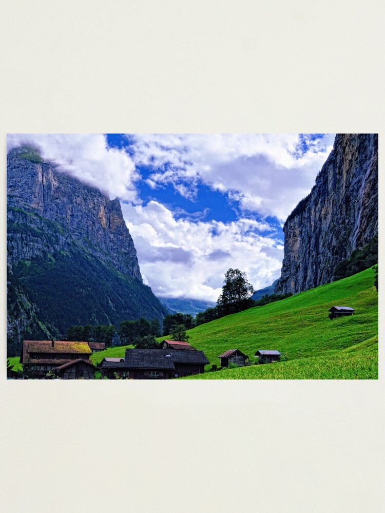 Thumbnail 1 of 3, Photographic Print, Lauterbrunnen Valley designed and sold by Mallorn.