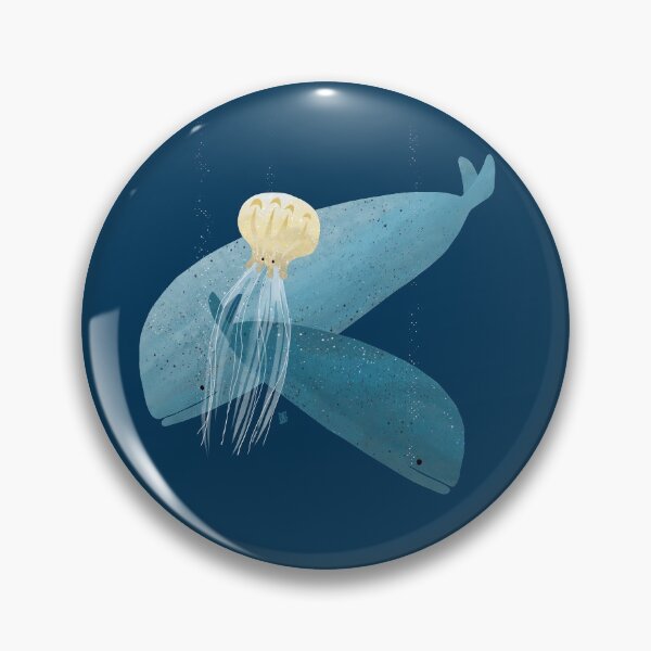 Item preview, Sperm whales and jellyfish designed and sold by Kathy Lecocq.
