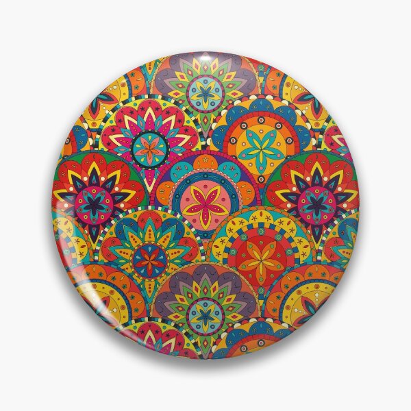 Item preview, Funky Retro Mandala Pattern designed and sold by livianasgifts.