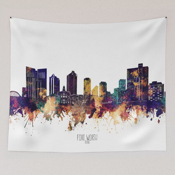 Item preview, fort worth skyline designed and sold by BekimART2.