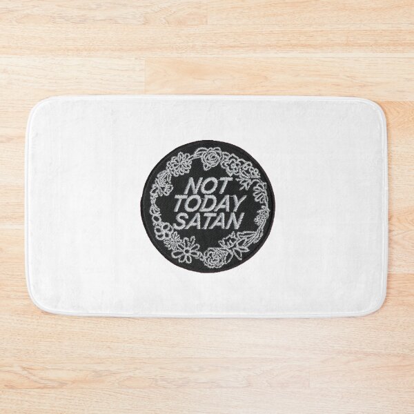 Item preview, Not Today Satan Sticker designed and sold by designolo.