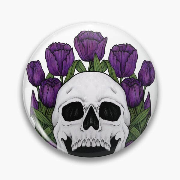Item preview, skull + tulips Full designed and sold by -Poison-.