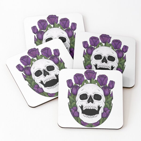 Item preview, skull + tulips Full designed and sold by -Poison-.