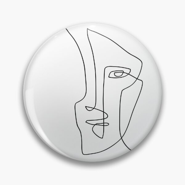 Item preview, Abstract Face Illustration - One Line Art designed and sold by TheRedFinch.