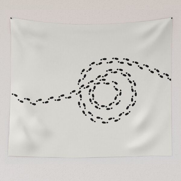 Item preview, Footprints - going in circles designed and sold by helengarvey.
