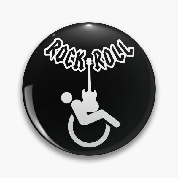 Item preview, Wheelchair logo rock and roll - Disability Humor designed and sold by TMBTM.
