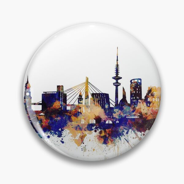 Item preview, hamburg skyline designed and sold by BekimART2.