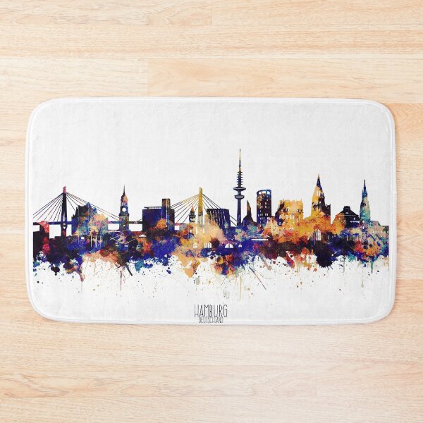 Item preview, hamburg skyline designed and sold by BekimART2.