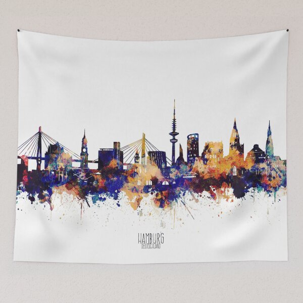 Item preview, hamburg skyline designed and sold by BekimART2.