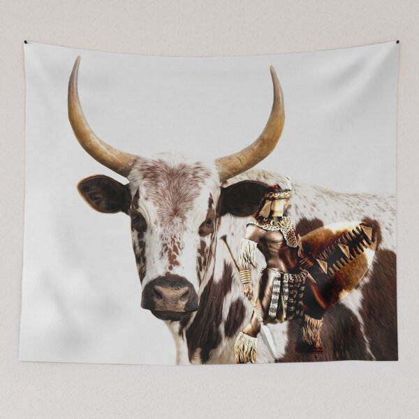 Item preview, nguni ox and the  zulu warrior designed and sold by johnnyssandart.