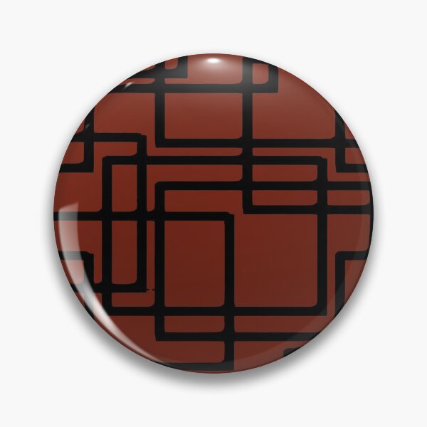 Item preview, Retro Modern Black Rectangles On Old Rust designed and sold by taiche.