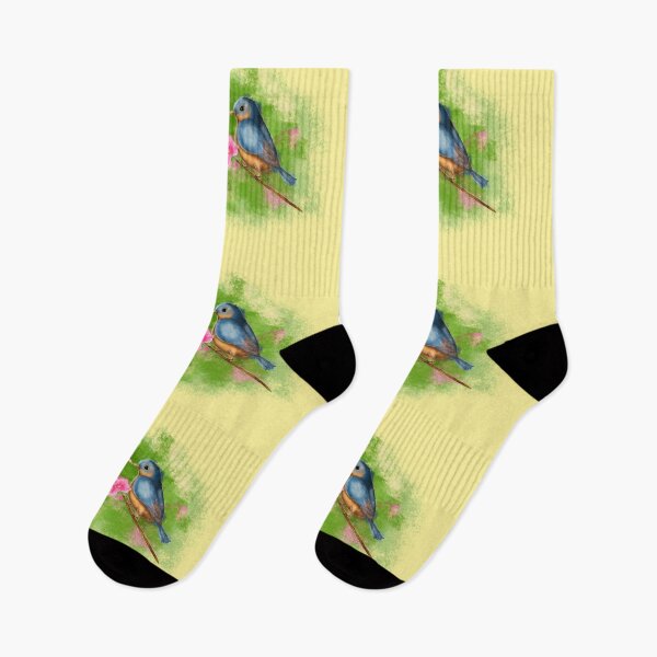 Aperçu de l'œuvre oiseaux d'amour et fleurs de fleurs de printemps créée et vendue par studioMoSa.