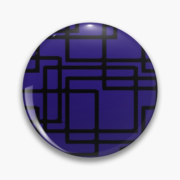 Item preview, Retro Modern Black Rectangles On Midnight Blue designed and sold by taiche.