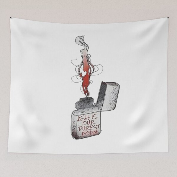 Item preview, Lil Peep Ash Is Our Purest Form Lighter Original Tattoo Design designed and sold by nmrkdesigns.