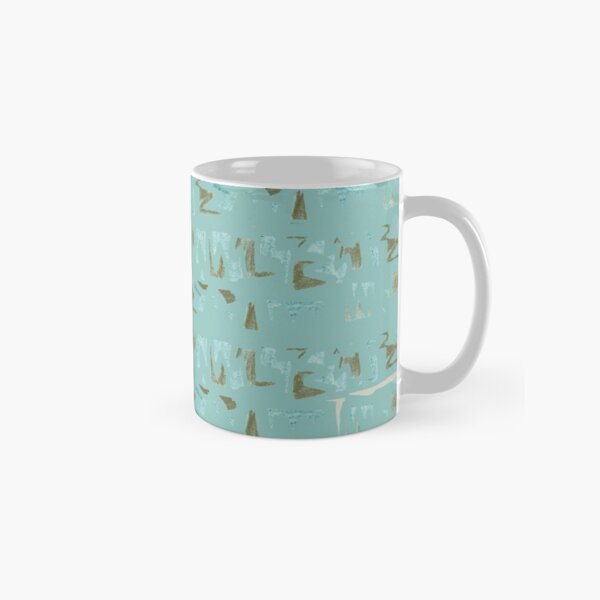 Primitive symbols turquoise and brown Classic Mug