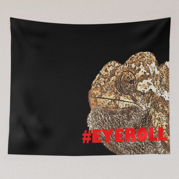 Item preview, Cartoon Style Chameleon Hashtag Eyeroll designed and sold by taiche.