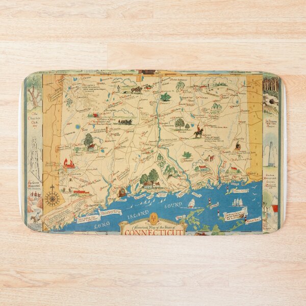 Item preview, Historical map of the state of Connecticut 1930s designed and sold by Speckle.