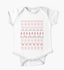 Christmas Jumper Fair Isle for Bikers One Piece - Short Sleeve