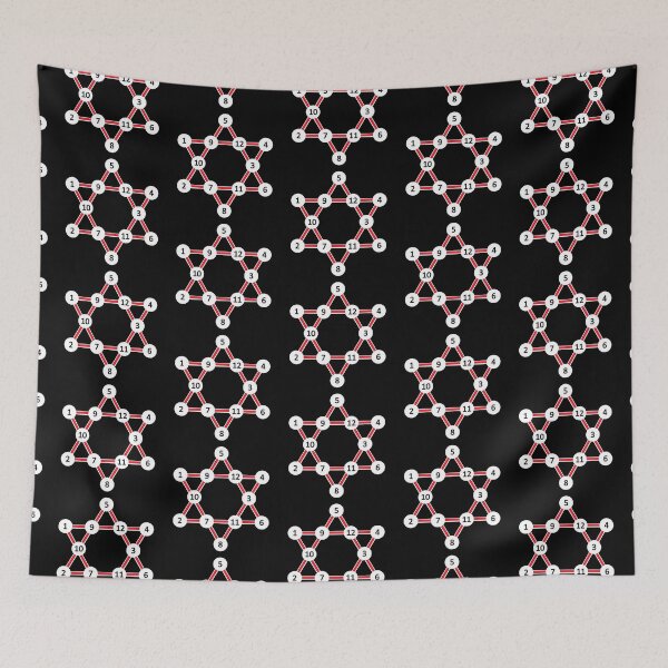 Item preview, Super Magic Star Red with Numbers designed and sold by Shapes-Mania.