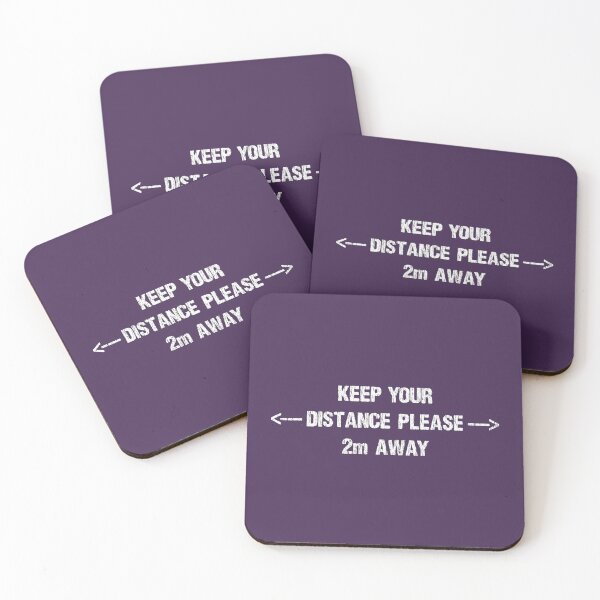 Item preview, KEEP YOUR DISTANCE - WHITE TEXT designed and sold by janeynic.