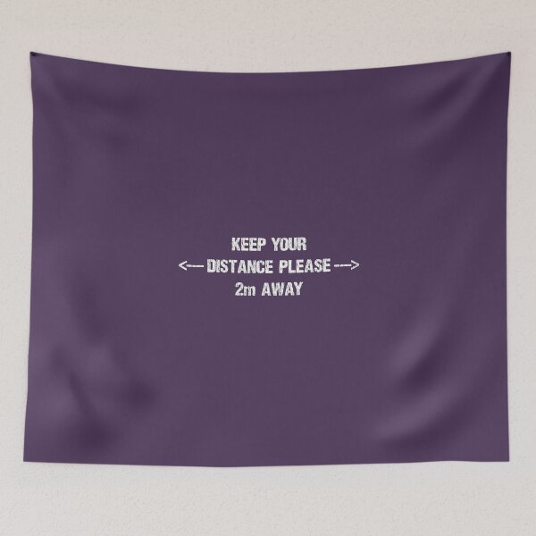 Item preview, KEEP YOUR DISTANCE - WHITE TEXT designed and sold by janeynic.