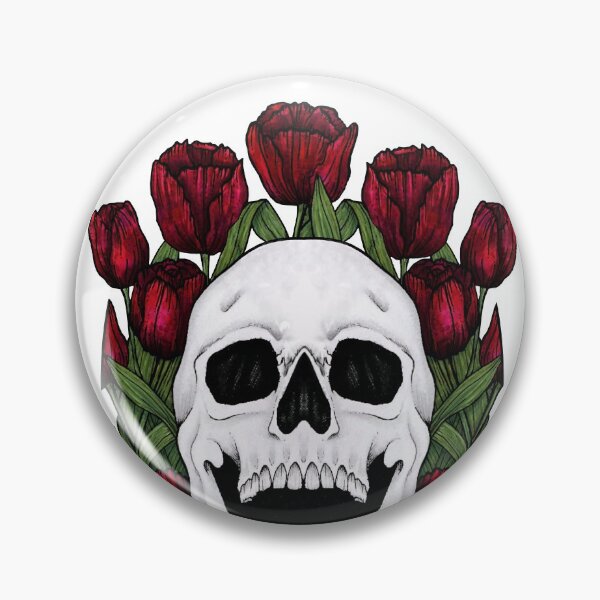 Item preview, Skull + Red tulips Full designed and sold by -Poison-.