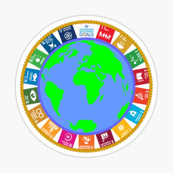 The Sustainable Development Goals Seal (All profits are for a reforestation project.) Sticker