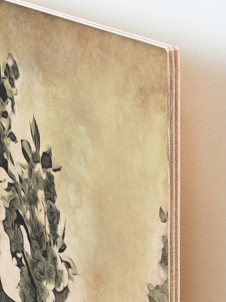 Alternate view of Brushed Cherry Blossoms - Flower Lovers Gift Mounted Print