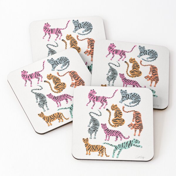 Item preview, Tiger Collection – Pink & Blue Palette designed and sold by Cat Coquillette.